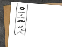 Hochzeit Stempel Moustache