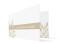 Einladungs-Klappkarte zur Goldenen Hochzeit (Format DIN Lang), Motiv Florenz, Farbversion: beige