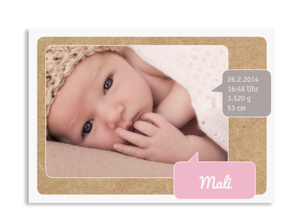 Babykarten Mali/Mo (Postkarte)