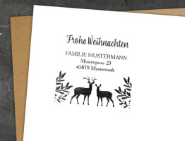 Adress-Stempel Naturkraft (Weihnachten)