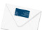 Absender-Adressetiketten zur Hochzeit Bern, Farbversion: blau