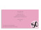 Einladungskarten Lucky Stripes, 50. Geburtstag, Postkarte, Rückseite, Farbversion: pink
