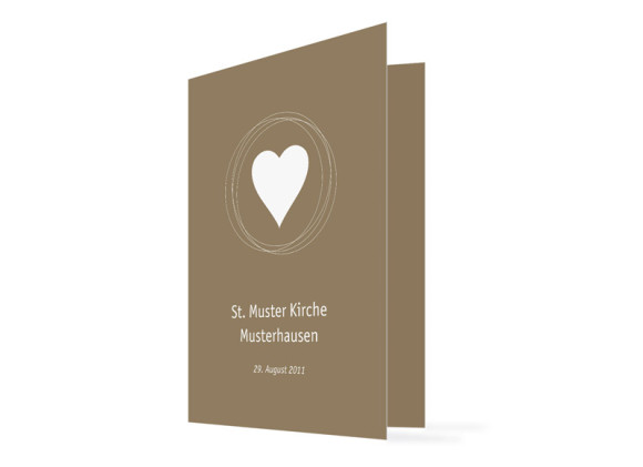 Kirchenheft Hochzeit Pur (Klappkarte)