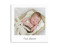 Babykarte Polaroid, Vorderseite in weiß