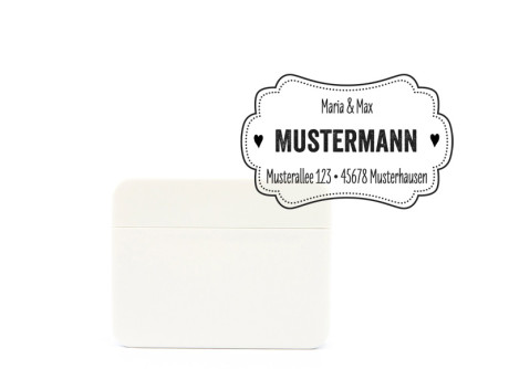 Adressstempel "Label Me", Selbstfärber, ca. 61 x 28 mm