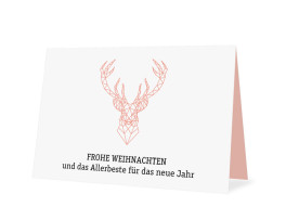 Weihnachtsgrüße für Firmen Origami (ohne Logo)