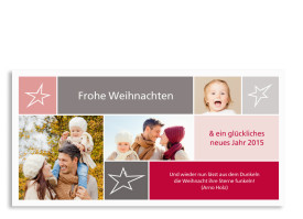 Weihnachtskarten Neo (Postkarte) Rot