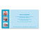 Rückseite, Postkarte zur Taufe, Motiv Simone/Simon, Farbversion: türkis