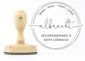 Adressstempel "Lörrach" - personalisiert