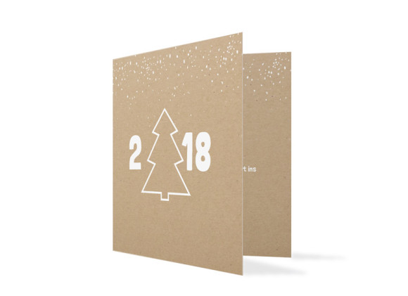 Firmen-Weihnachtskarte Jahresbaum