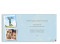 Einladungspostkarte Vintage Star, Format: DIN Lang, Rückseite, Farbvariante: blau/grün
