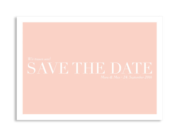 Save the Date-Karte Nizza