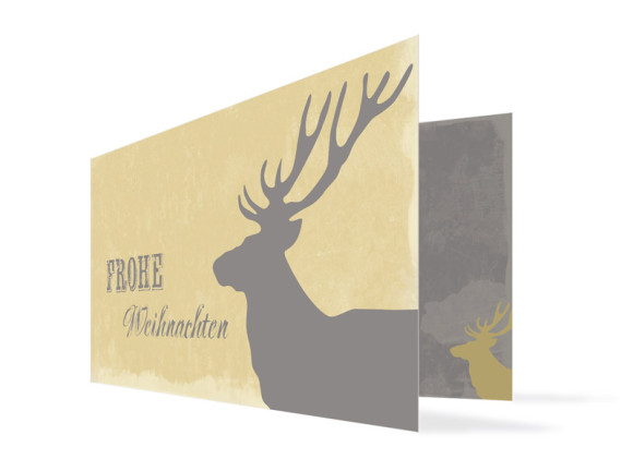 Weihnachtskarte für Unternehmen Holy Moose