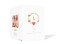 Geburtskarte (Klappkarte, hochkant), Motiv: Laura/Levi,  Aussenansicht, Farbversion: apricot