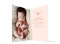 Geburtskarte (Klappkarte, hochkant), Motiv: Laura/Levi, Innenansicht, Farbversion: apricot