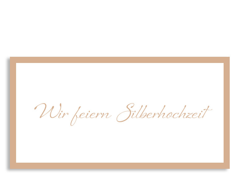 einladung unser silberhochzeit