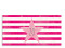 Einladung zum 20. Geburtstag, Motiv Vintage Star, Vorderseite, Farbversion: pink/rosa