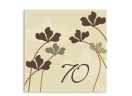 Geburtstagseinladung Growing zum 70. (quad. Postkarte)