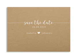 Save-the-Date "Gent Natural"