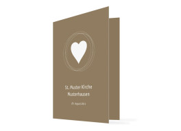 Kirchenheft Hochzeit Pur (Klappkarte)