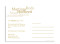 Rückseite, Einladungs-Postkarte zur Hochzeit, Motiv Casablanca, Farbversion: beige