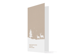 Firmen-Weihnachtskarte Winterlandschaft (Klappkarte)