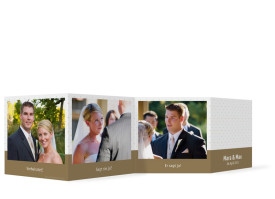 Foto-Leporello zur Hochzeit Prag (Gastgeschenk) Beige