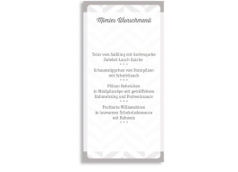 Menükarten zur Konfirmation Pattern (Postkarte)