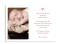 Babykarte (Postkarte A6), Motiv: Kaija/Kasper, Rückseite, Farbversion: pink/rosa