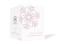Firmen-Weihnachtskarten Eiskristall, Außenansicht der Farbversion: rosé