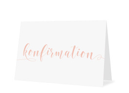 Einladungskarten zur Konfirmation Calligraphy
