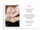 Babykarte (Postkarte A6), Motiv: Kaija/Kasper, Rückseite, Farbversion: brombeer/apricot