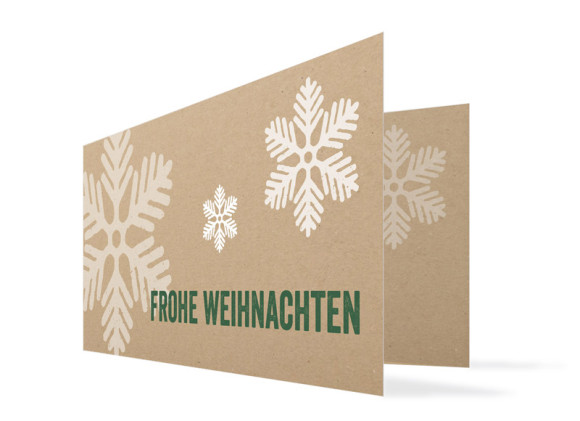 Firmen-Weihnachtskarten Eissterne