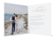 Danksagungen zur Hochzeit (Klappkarte quadratisch, mit 13 Fotos), Motiv: Blumenkranz, Innenansicht, Farbvariante: graublau