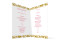 Innenansicht, Klappkarte zur Hochzeit (Kirchenheft), Motiv Barcelona, Farbversion: beige