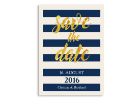 Save the Date Monaco Blau