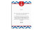 Einladungskarten zur Kommunion Hamptons Anchor, Rückseite der Farbversion: blau/rot