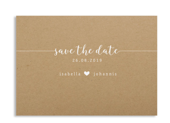 Save-the-Date "Gent Natural"