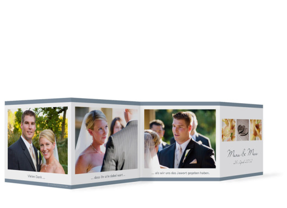 Foto-Leporello zur Hochzeit Saint Tropez (Gastgeschenk)