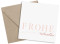 Firmen-Weihnachtskarte Bigletter (Postkarte, quad.) mit Umschlag, Farbvariante: apricot