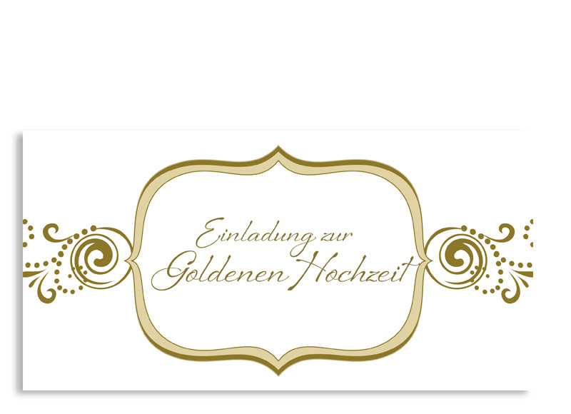 Einladungskarten Goldhochzeit Selbst Online Gestalten Goldene Zeiten