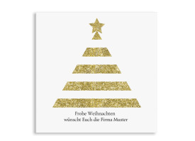 Firmen-Weihnachtskarte Copper Tree Gold