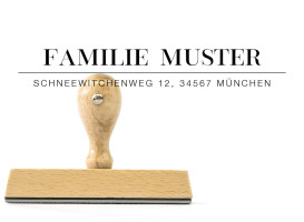 Familie-Stempel "München" (Holzstempel)