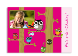 Einschulungskarte Baumschule (Postkarte)