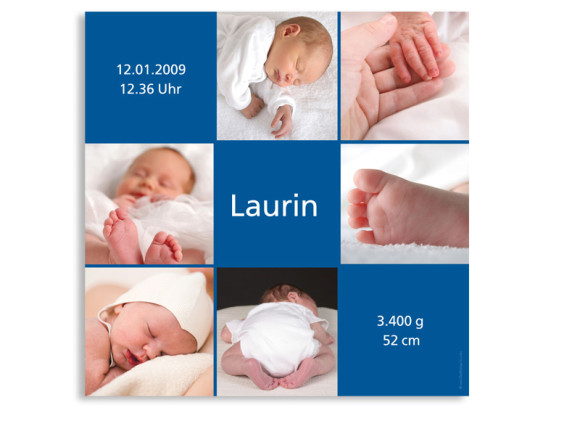Geburtsplakat Luise Laurin