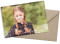 Kommunionseinladung (Postkarte mit Foto), Motiv: Kraftvoll, mit Briefhülle, Farbvariante: weiss