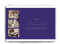 Vorderseite, Einladungs-Postkarte zur Hochzeit, Motiv Delhi, Farbversion: blau