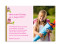 Rückseite, Postkarte zur Einschulung, Motiv Baumschule, Farbversion: pink