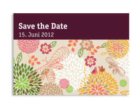 Save-The-Date-Hochzeitskarte Lissabon (Postkarte A6) Bordeaux