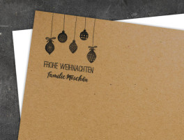 Weihnachtsstempel Christbaumkugeln